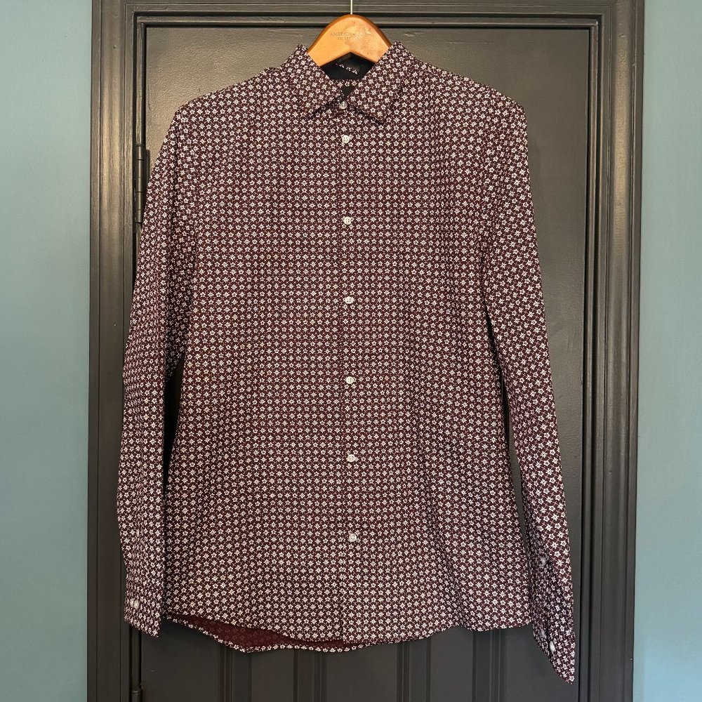 🆕 H&M 👔 Slim Fit Long Sleeve Button Down Shirt